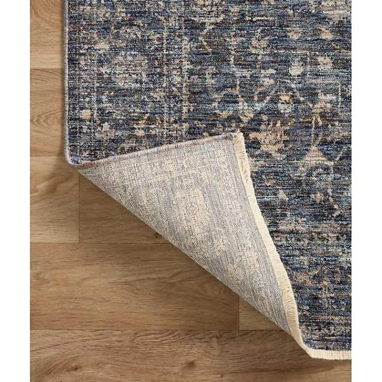 Area Rugs-Kirklands Home Dark Sorrento Medallion Area Rug, 5x7 Blue