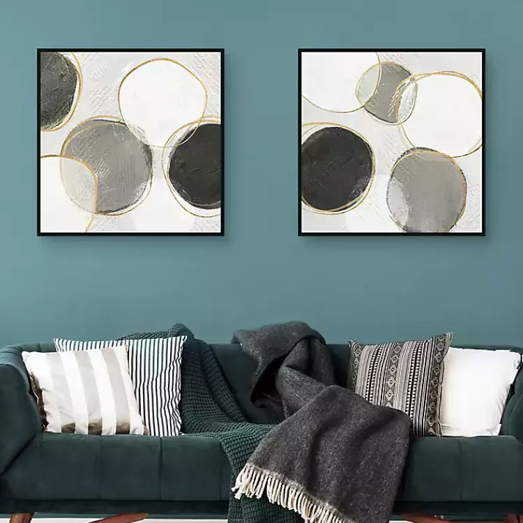 Canvas Art-Kirklands Home River Bottom Framed Canvas Art Prints, Set of 2