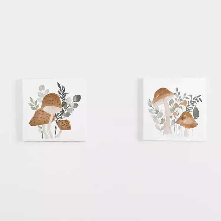 Canvas Art-Kirklands Home Mushroom Canvas Art Prints, Set of 2