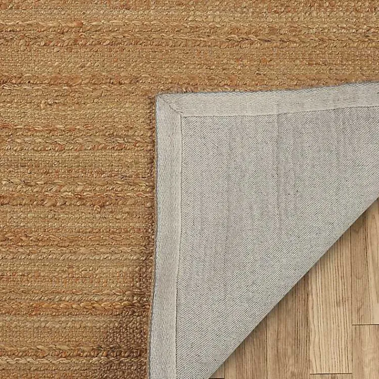 Area Rugs-Kirklands Home Natural Braided Jute Area Rug, 5x7 Brown