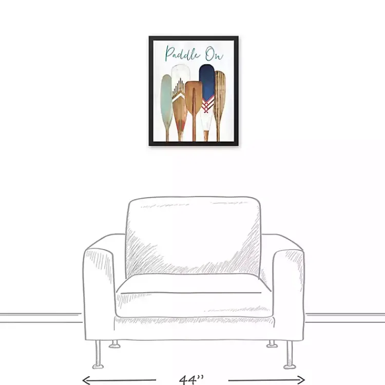 Canvas Art-Kirklands Home Paddle On Framed Canvas Art Print Multi