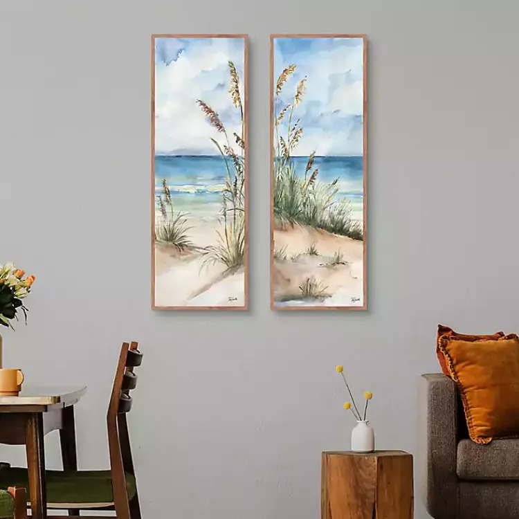 Canvas Art-Kirklands Home Seaview Panel I & II 2-pc. Canvas Art Print Set Blue