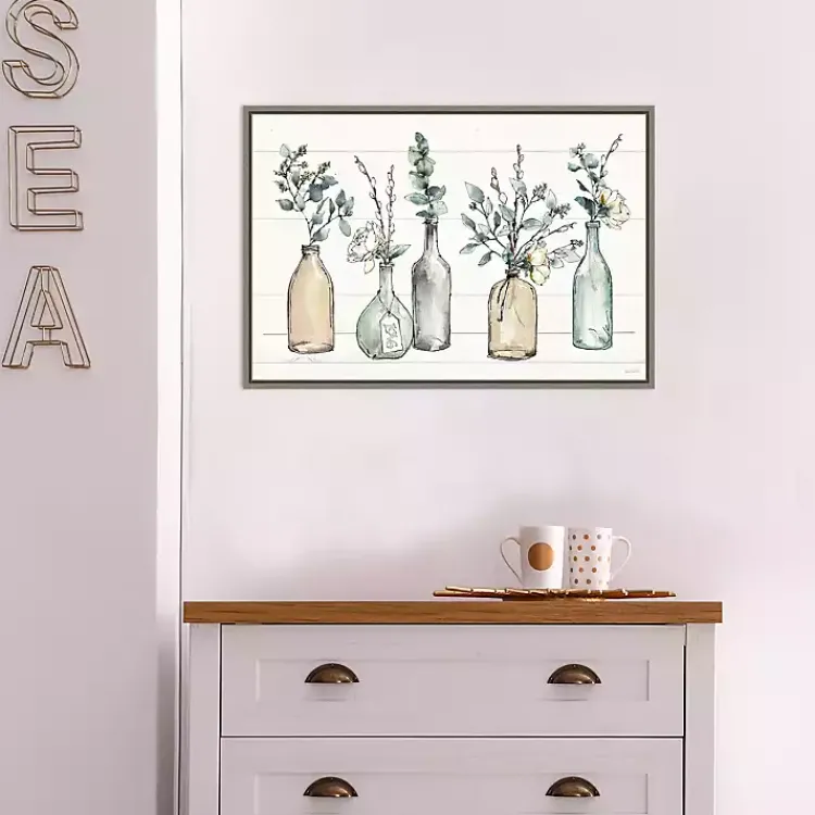 Canvas Art-Kirklands Home Modern Farmhouse Floral Framed Canvas Art Print