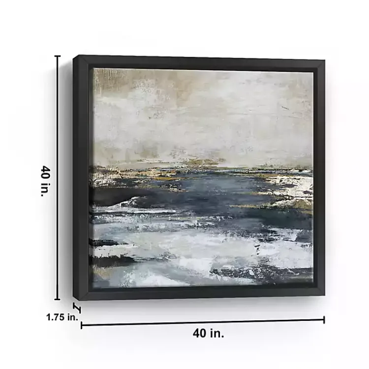 Canvas Art-Kirklands Home Blue Bay Framed Canvas Art Print, 40x40 in.