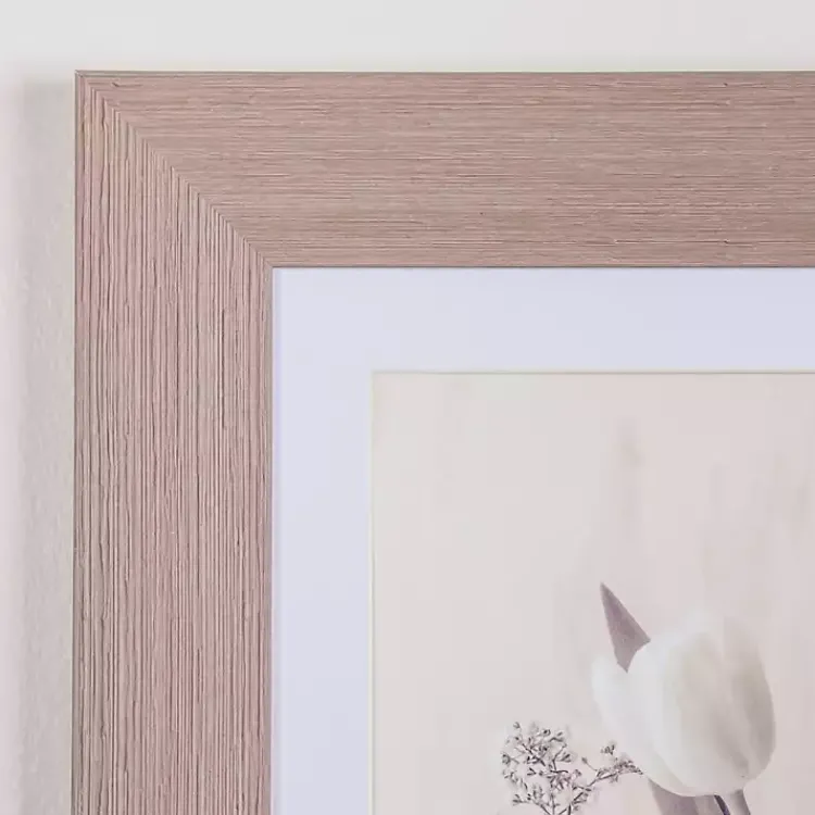 Framed Art-Kirklands Home Muted Springtime Blooms Framed Art Print Gray