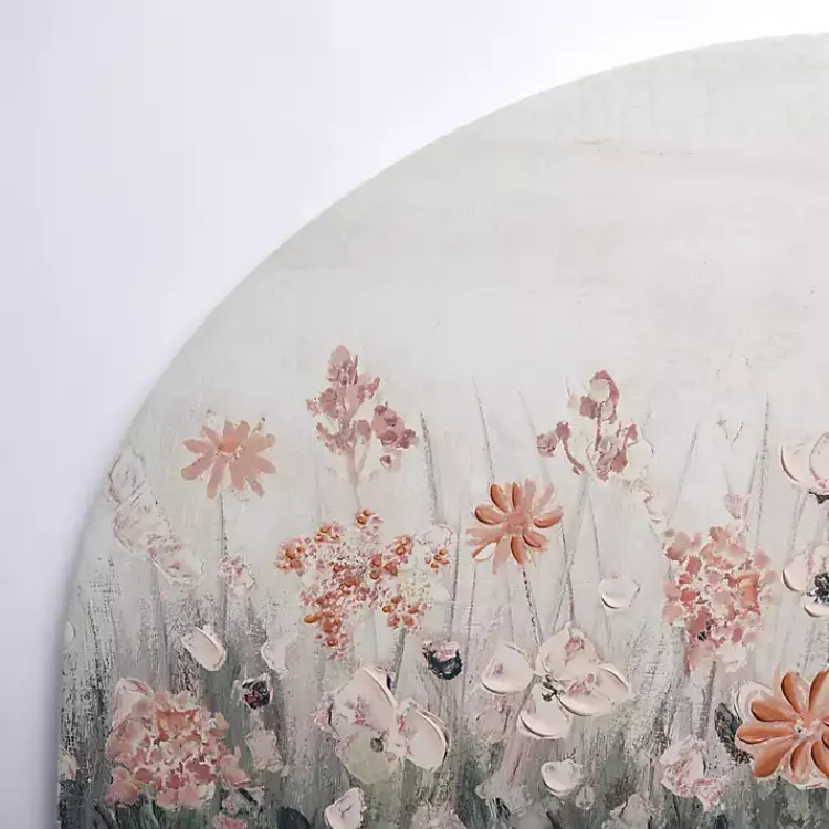 Canvas Art-Kirklands Home Pink Floral Meadow Arch Canvas Art Print