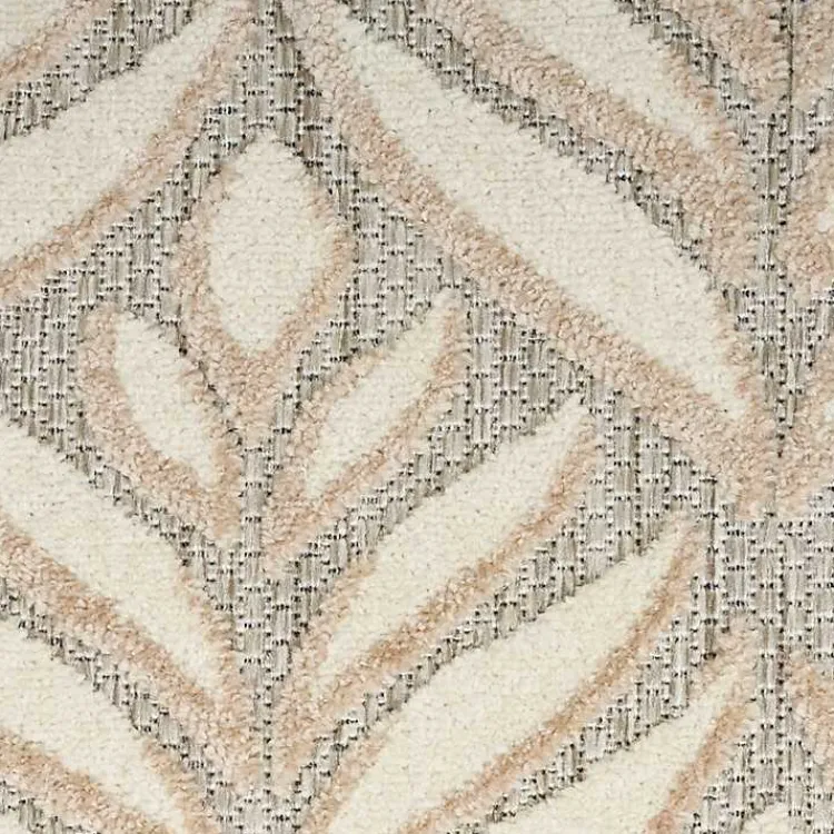 Outdoor Rugs-Kirklands Home Aloha Ivory Botanical Indoor/Outdoor Area Rug, 3x5