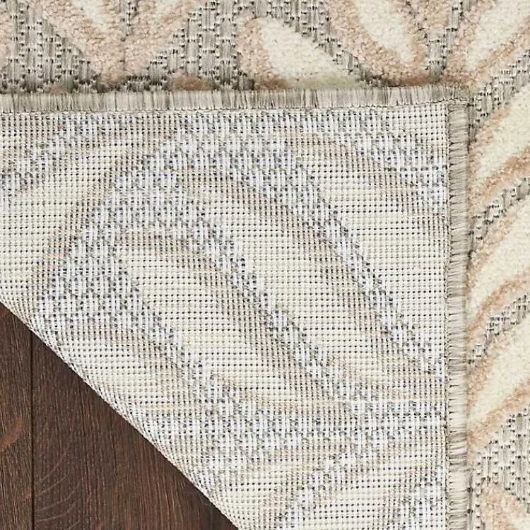 Outdoor Rugs-Kirklands Home Aloha Ivory Botanical Indoor/Outdoor Area Rug, 3x5