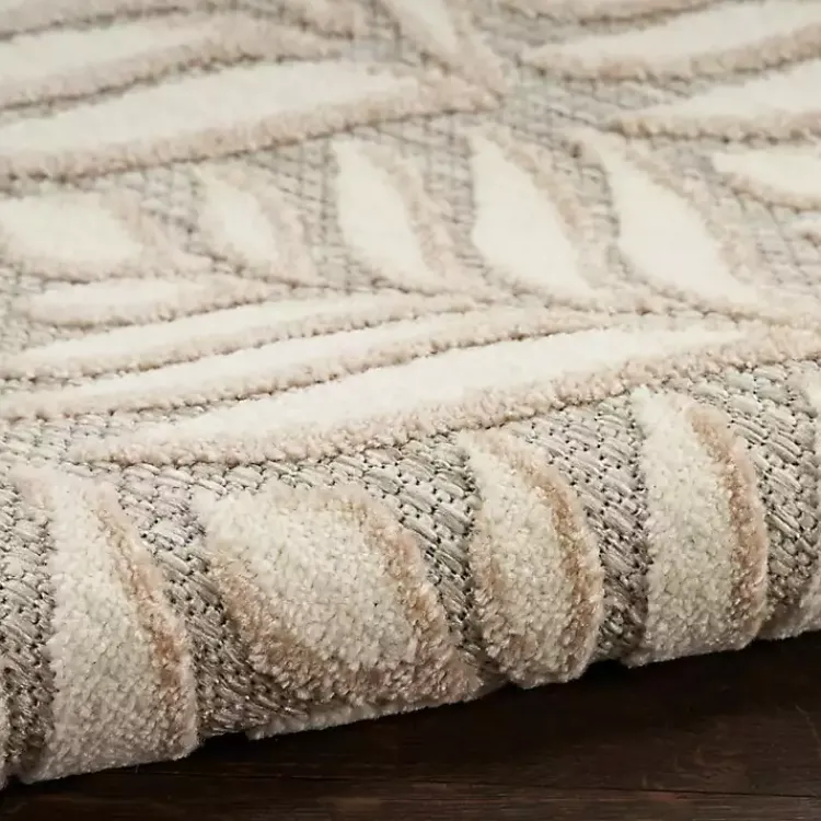 Outdoor Rugs-Kirklands Home Aloha Ivory Botanical Indoor/Outdoor Area Rug, 6x9