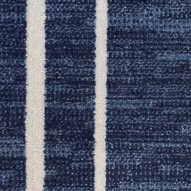 Outdoor Rugs-Kirklands Home Navy Bordered Indoor/Outdoor Area Rug, 3x5