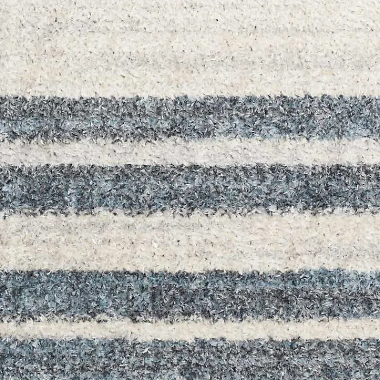 Area Rugs-Kirklands Home Blue Linear Sphere Washable Accent Rug, 2x4