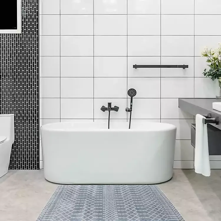 Area Rugs-Kirklands Home Light Moroccan Washable Accent Rug, 2x4 Blue