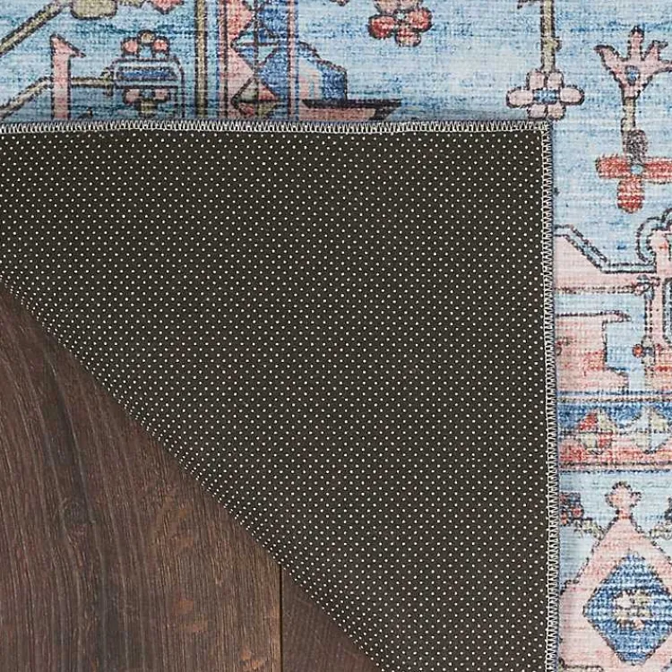 Area Rugs-Kirklands Home Fulton Medallion Area Rug, 5x7 Blue