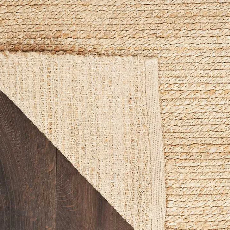 Area Rugs-Kirklands Home Natural Bleach Jute Reversible Area Rug, 5x7 Tan