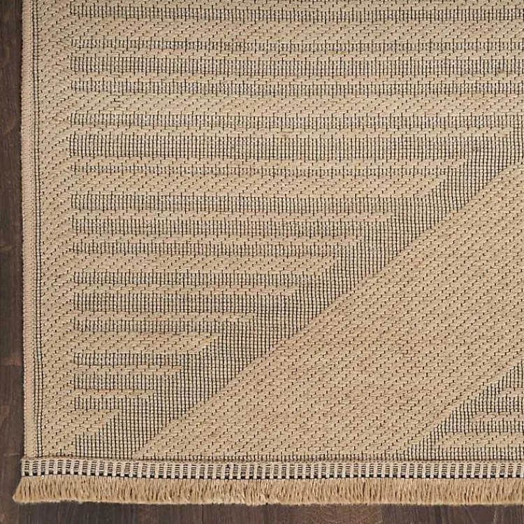 Area Rugs-Kirklands Home Natural Jute Woven Diamond Area Rug, 5x7