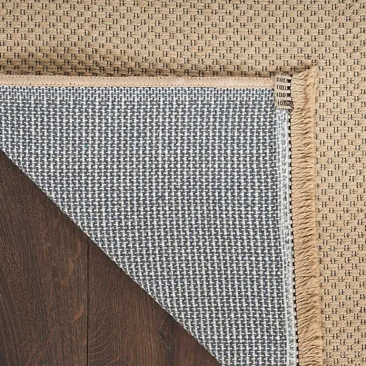 Area Rugs-Kirklands Home Natural Jute Solid Woven Area Rug, 3x5 Tan