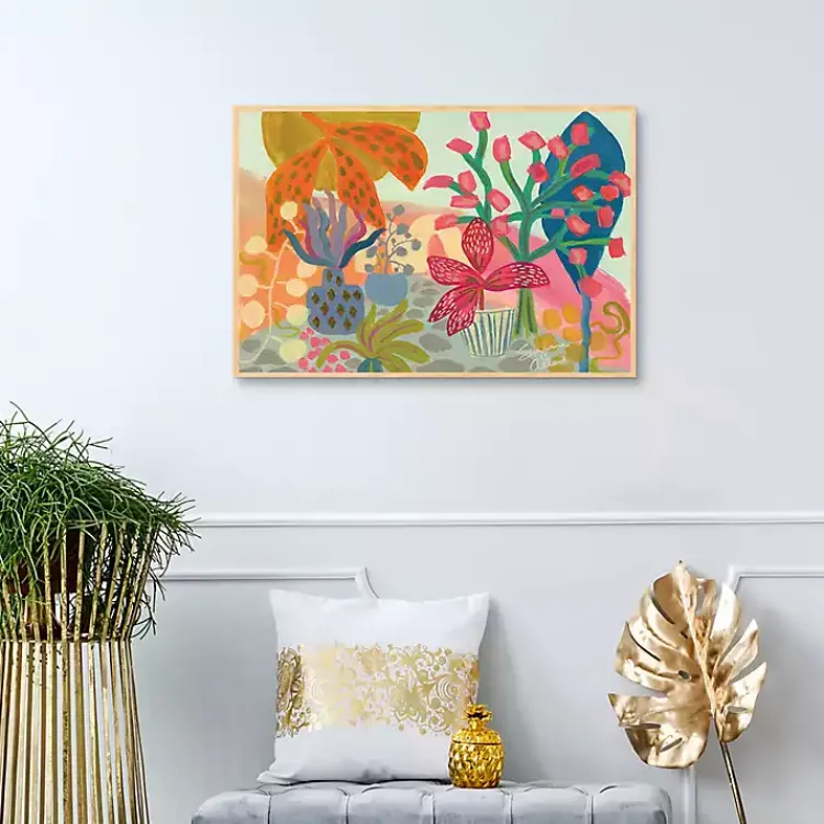 Canvas Art-Kirklands Home On the Veranda Framed Canvas Art Print Multi