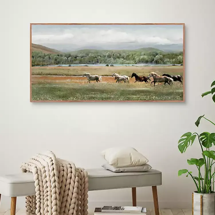 Canvas Art-Kirklands Home Summer Herd Framed Canvas Art Print