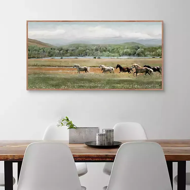 Canvas Art-Kirklands Home Summer Herd Framed Canvas Art Print
