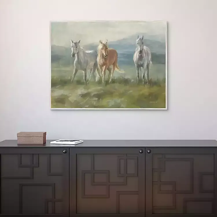 Canvas Art-Kirklands Home Rangeland Horses Framed Canvas Art Print