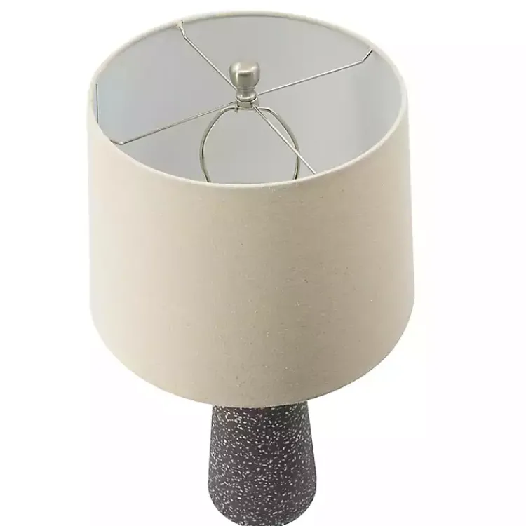 Table Lamps-Kirklands Home Gray Speckled Stone Table Lamp Tan