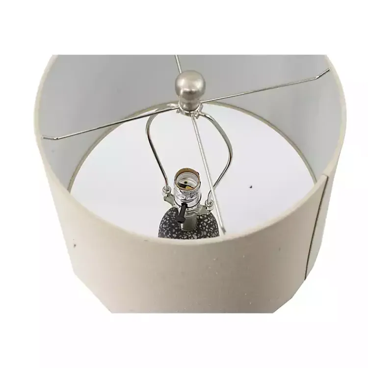 Table Lamps-Kirklands Home Gray Speckled Stone Table Lamp Tan