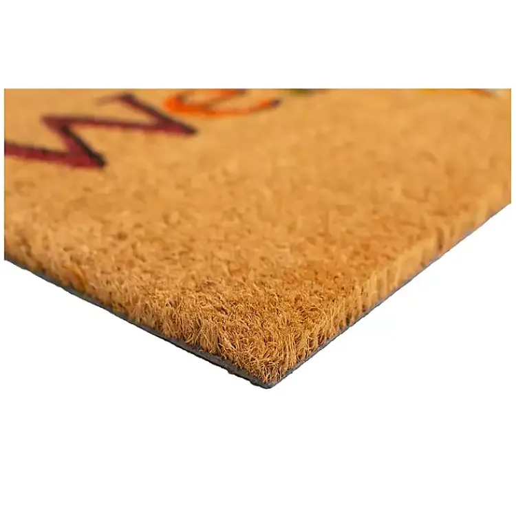 Doormats-Kirklands Home Welcome Leaves Fall Coir Doormat