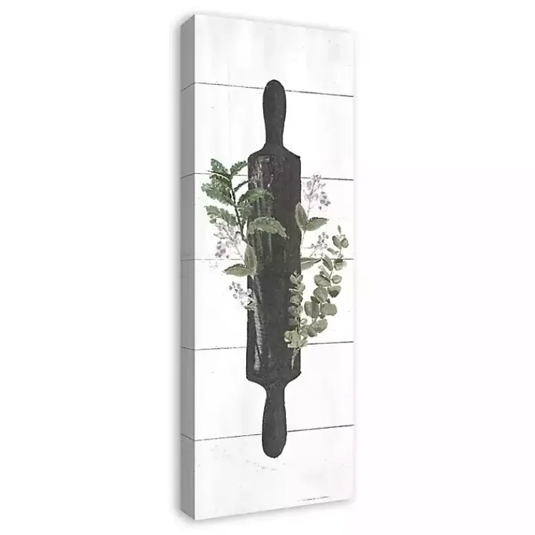 Canvas Art-Kirklands Home Rolling Pin with Botanicals Canvas Art Print
