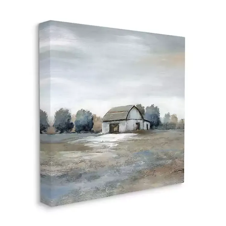 Canvas Art-Kirklands Home Countryside Barn Canvas Art Print, 36x36 in. Gray