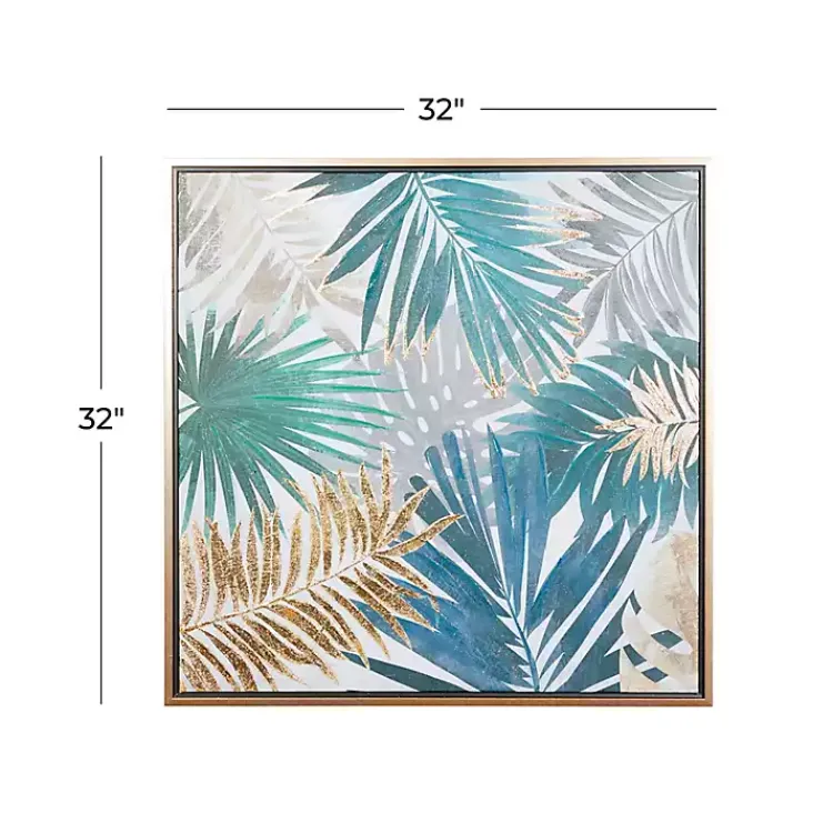 Canvas Art-Kirklands Home Coastal Palms Framed Canvas Art Print