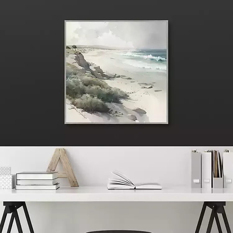 Canvas Art-Kirklands Home Soft Coastal II Framed Canvas Art Print