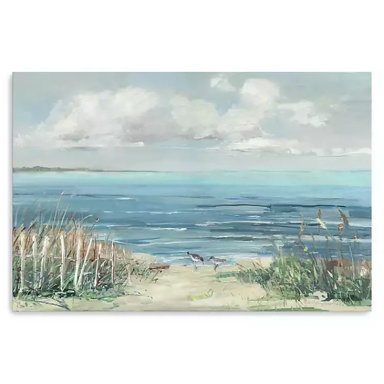 Canvas Art-Kirklands Home Lively Cove Canvas Art Print, 48x32 in. Blue