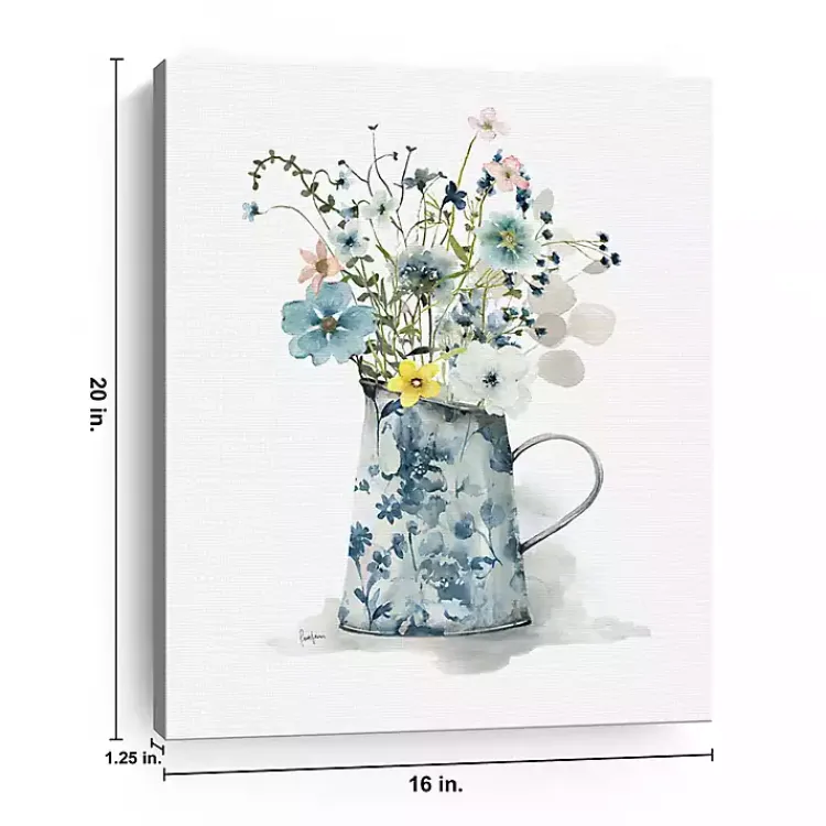 Canvas Art-Kirklands Home Cottage Garden Blues II Canvas Art Print