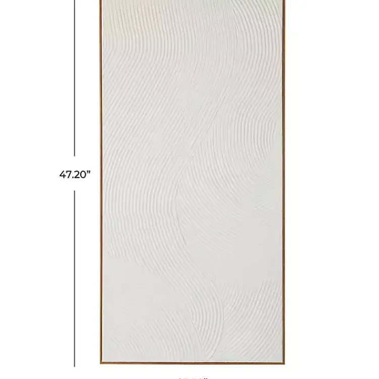 Canvas Art-Kirklands Home Geometric Dimensional Canvas Art Print White