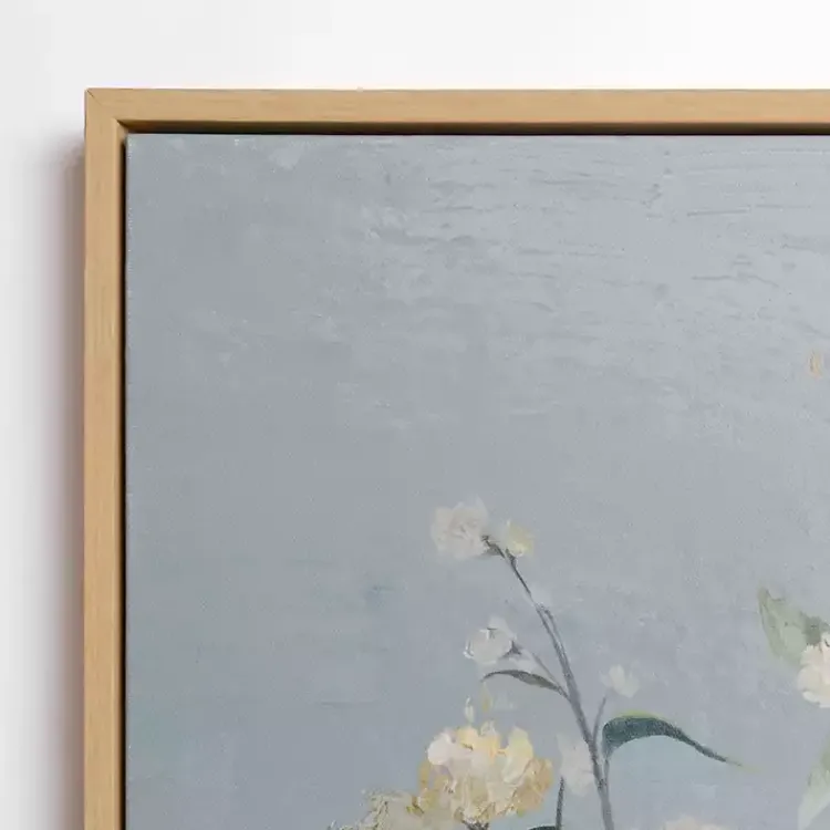 Canvas Art-Kirklands Home Blue Floral Still Life Framed Canvas Art Print