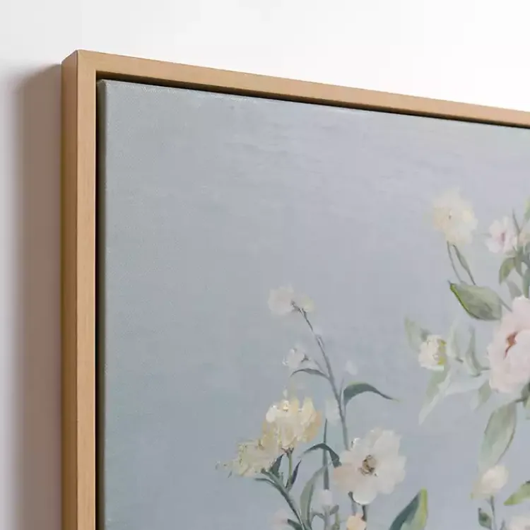 Canvas Art-Kirklands Home Blue Floral Still Life Framed Canvas Art Print