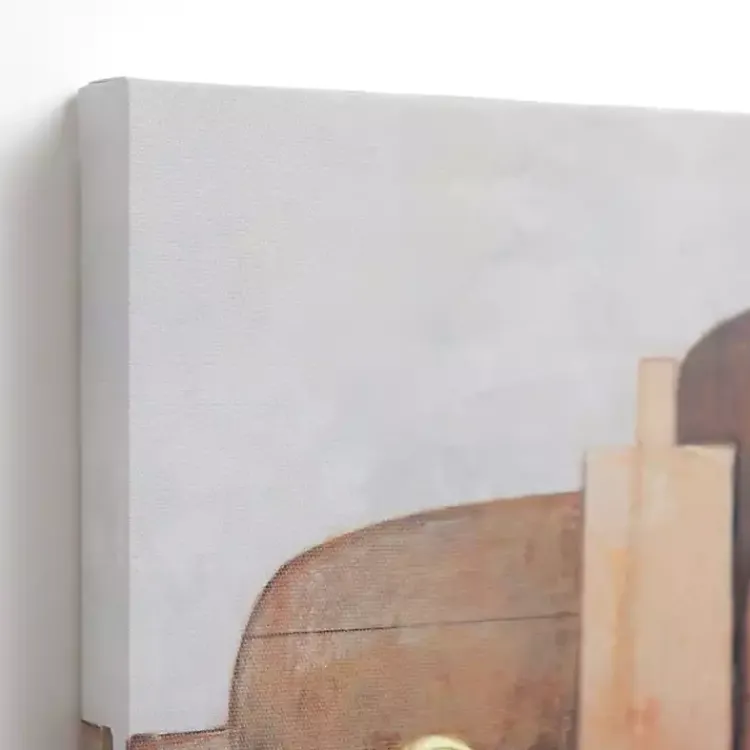 Canvas Art-Kirklands Home Cutting Boards with Lemons Canvas Art Print Brown