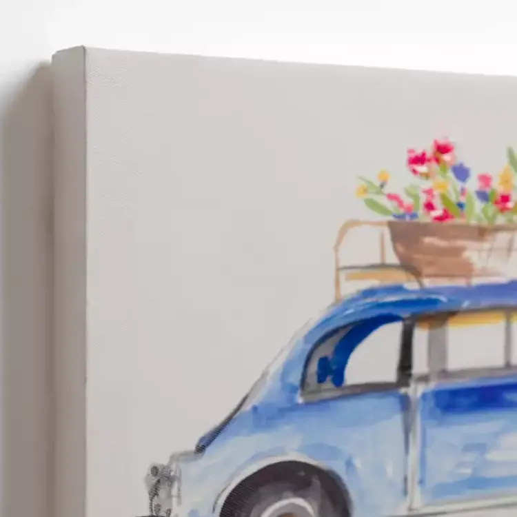 Canvas Art-Kirklands Home Floral Cars Canvas Art Prints, Set of 2