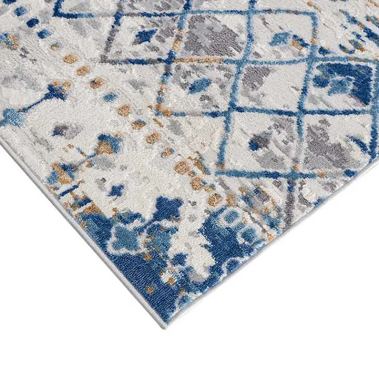 Area Rugs-Kirklands Home Moroccan Area Rug, 7x9 Blue