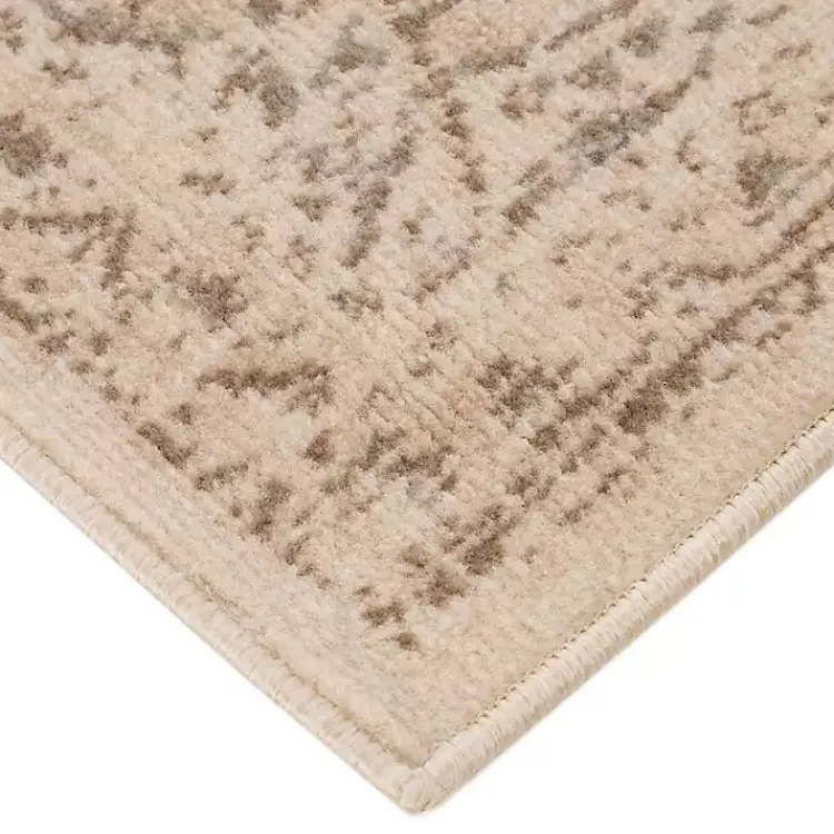 Area Rugs-Kirklands Home Cream Medallion Runner Ivory
