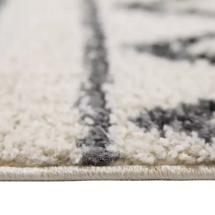 Area Rugs-Kirklands Home Cream Boho Striped Runner Ivory