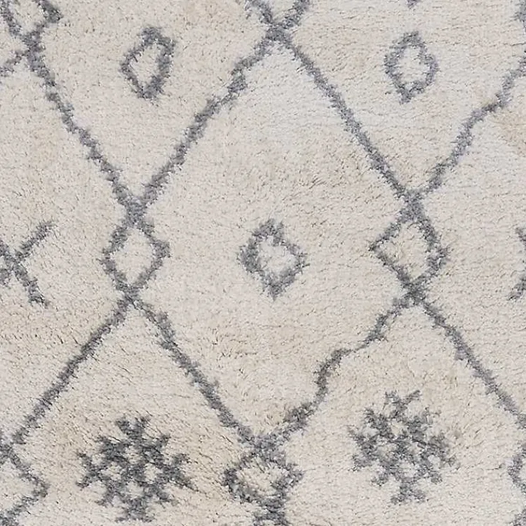 Area Rugs-Kirklands Home Geometric Area Rug, 5x8 Ivory