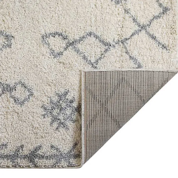 Area Rugs-Kirklands Home Geometric Runner Ivory