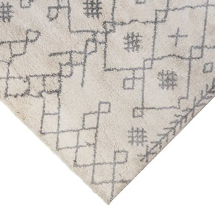 Area Rugs-Kirklands Home Geometric Runner Ivory