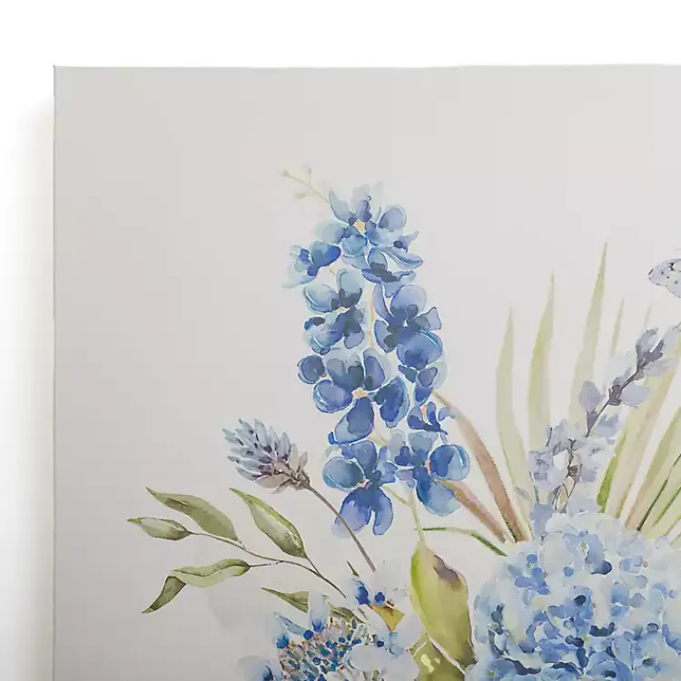Canvas Art-Kirklands Home Blue Floral in China Vase I Canvas Art Print
