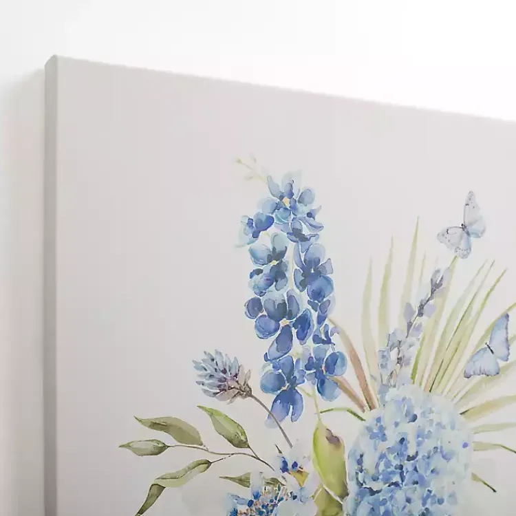 Canvas Art-Kirklands Home Blue Floral in China Vase I Canvas Art Print