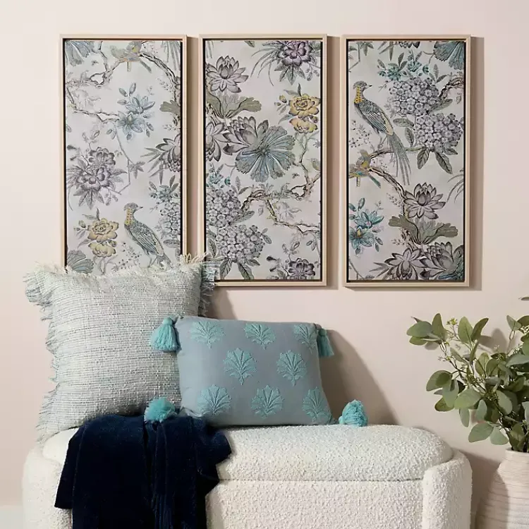 Canvas Art-Kirklands Home Birds on Branches Framed Canvas Prints, Set of 3