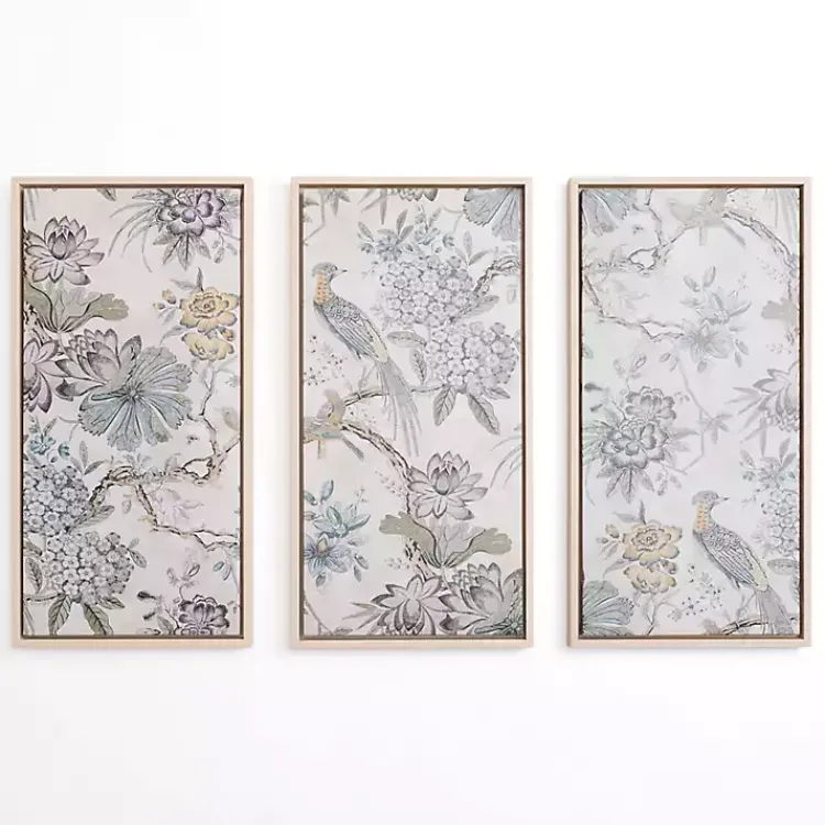 Canvas Art-Kirklands Home Birds on Branches Framed Canvas Prints, Set of 3