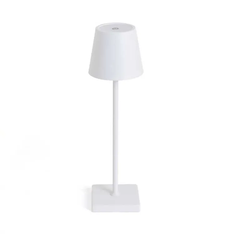 Table Lamps-Kirklands Home Metal LED Cordless Touch Lamp White