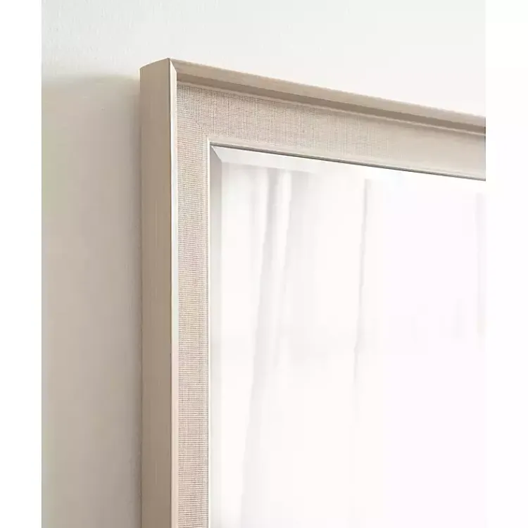 Decorative Mirrors-Kirklands Home Neutral Linen Beveled Wall Mirror